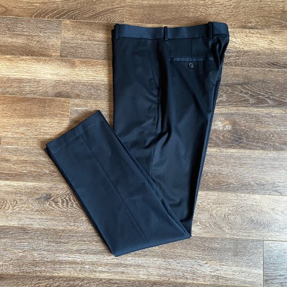 Perry Ellis Portfolio Slim Fit Really Dark Navy Dress Pants 30 x 32 - Picture 6 of 6